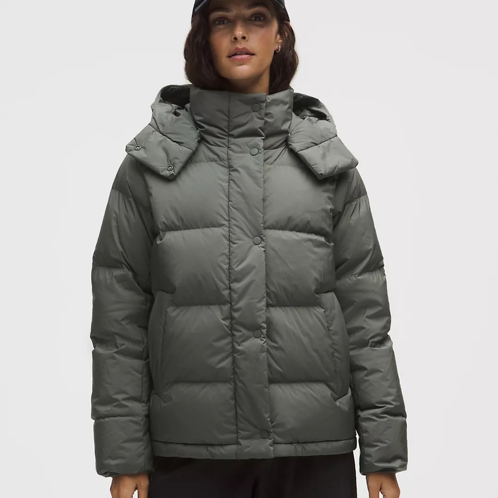 Lululemon Women's Wunder Down-Fill Puffer Jacket Palm Deco Size 8 - Picture 5 of 8